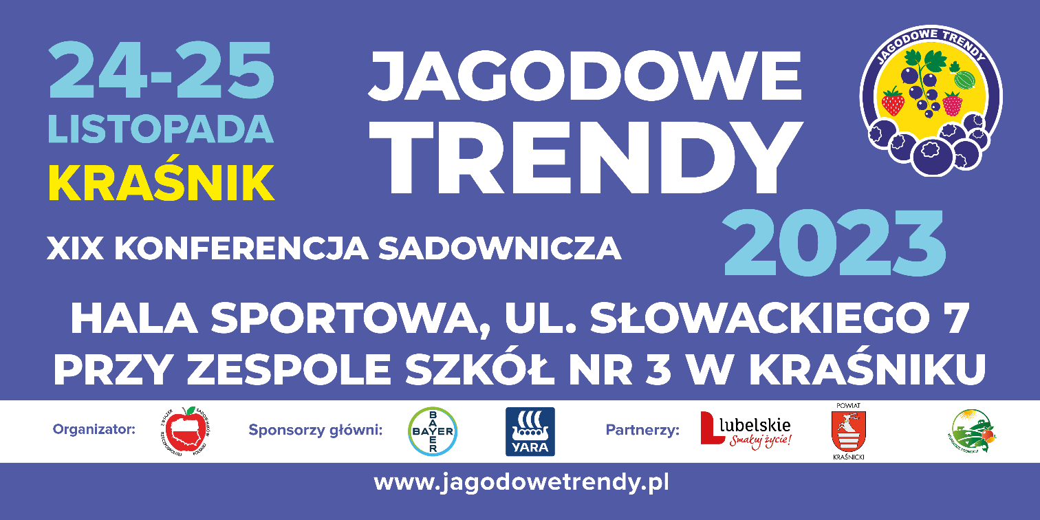 Jagodowe Trendy 2023 – Konferencja dla plantatorów owoców jagodowych już w tym tygodniu