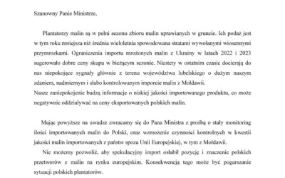 Nadmierny import malin z Mołdawii ?