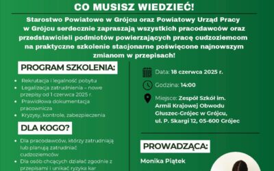 Zaproszenie na szkolenie dla pracodawców – zmiany w przepisach dot. zatrudniania cudzoziemców co musisz wiedzieć.